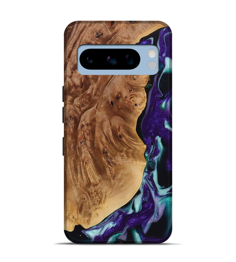 Pixel 8 Pro Wood+Resin Live Edge Phone Case - Marcus (Purple, 720583)