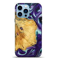 iPhone 14 Pro Max Wood+Resin Live Edge Phone Case - Tammy (Purple, 720584)