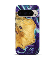 Pixel 9 Wood+Resin Live Edge Phone Case - Tammy (Purple, 720584)