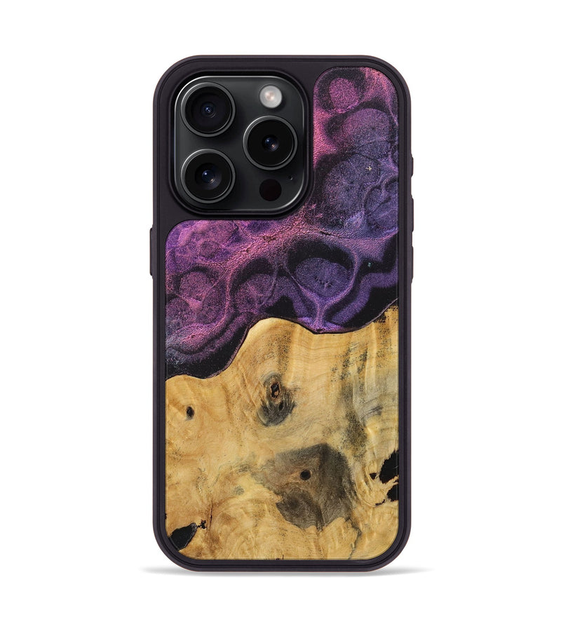 iPhone 15 Pro Wood+Resin Phone Case - Tameka (Static, 720616)