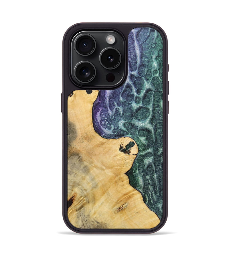 iPhone 15 Pro Wood+Resin Phone Case - Carolyn (Static, 720617)