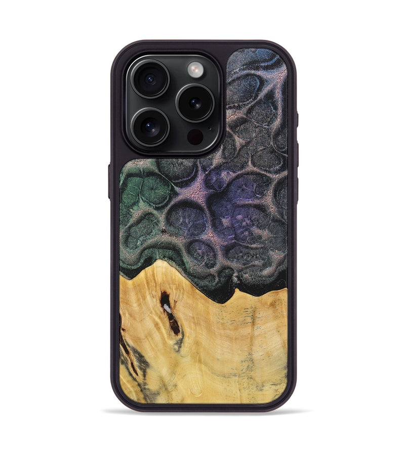 iPhone 15 Pro Wood+Resin Phone Case - Bart (Static, 720629)