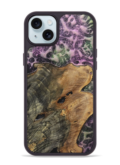 iPhone 15 Plus Wood+Resin Phone Case - Dina (Static, 720653)