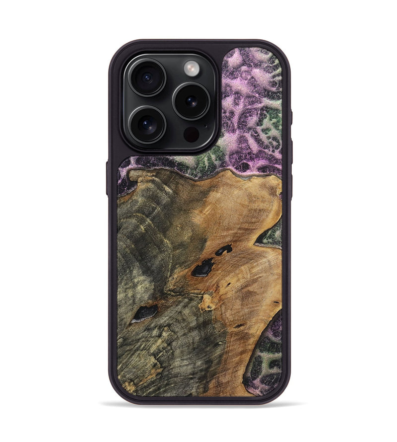 iPhone 15 Pro Wood+Resin Phone Case - Dina (Static, 720653)