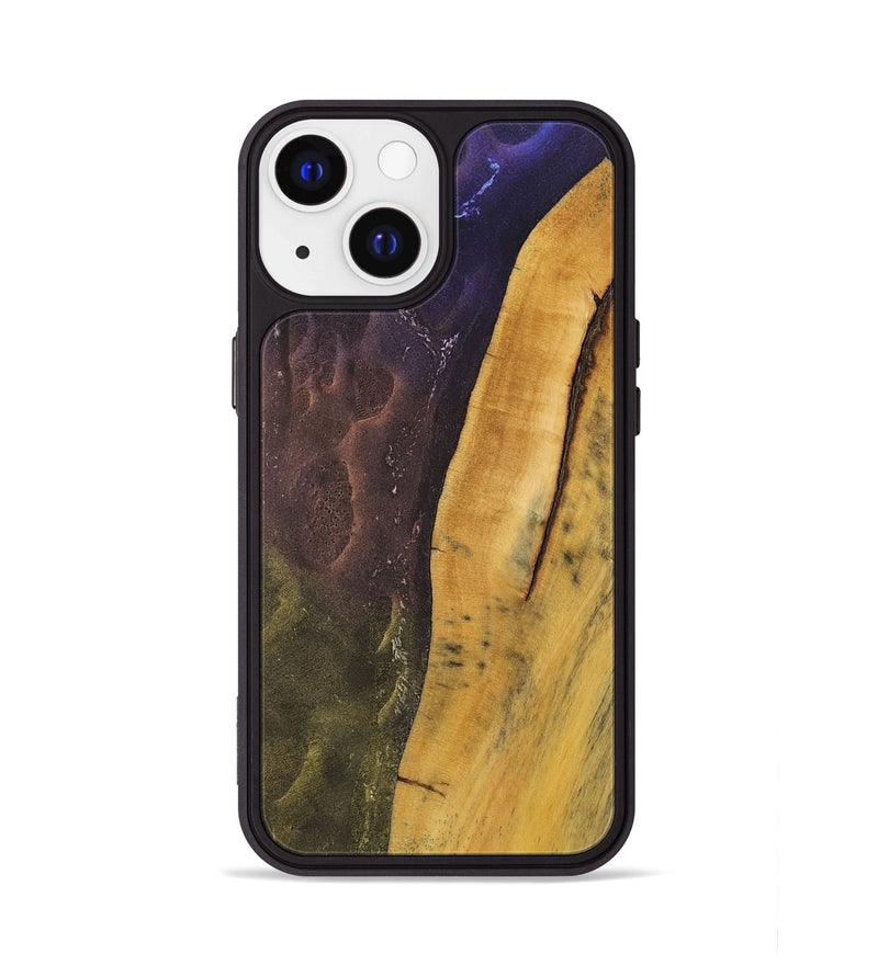 iPhone 13 Wood+Resin Phone Case - Kennedy (Static, 720660)