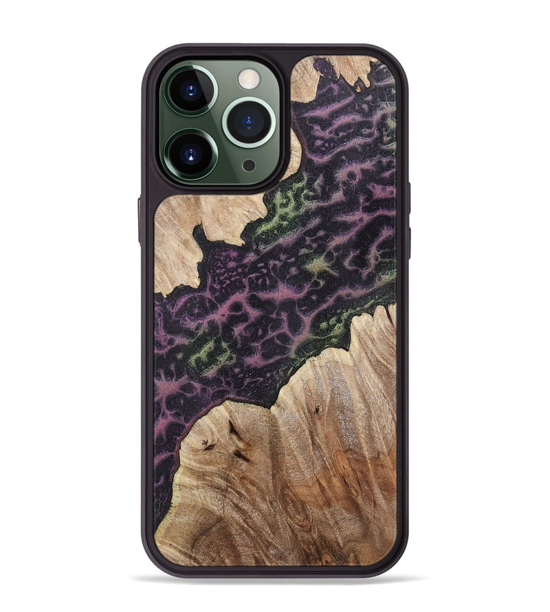 iPhone 13 Pro Max Wood+Resin Phone Case - Catina (Static, 720678)