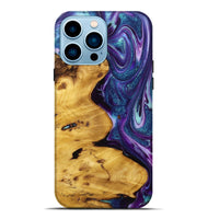 iPhone 14 Pro Max Wood+Resin Live Edge Phone Case - Mya (Purple, 720737)