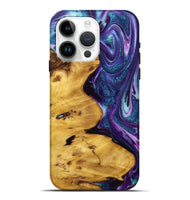 iPhone 15 Pro Max Wood+Resin Live Edge Phone Case - Mya (Purple, 720737)