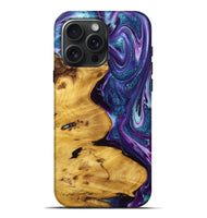 iPhone 16 Pro Max Wood+Resin Live Edge Phone Case - Mya (Purple, 720737)