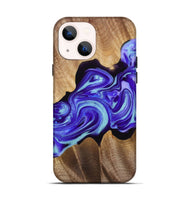 iPhone 14 Wood+Resin Live Edge Phone Case - Sofia (Purple, 720743)