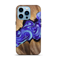 iPhone 14 Pro Wood+Resin Live Edge Phone Case - Sofia (Purple, 720743)