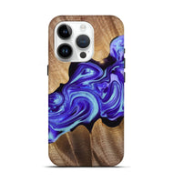 iPhone 15 Pro Wood+Resin Live Edge Phone Case - Sofia (Purple, 720743)