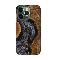 iPhone 13 Pro Wood+Resin Live Edge Phone Case - Julianna (Black & White, 720746)