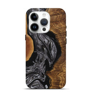 iPhone 15 Pro Wood+Resin Live Edge Phone Case - Julianna (Black & White, 720746)