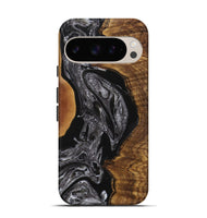 Pixel 9 Wood+Resin Live Edge Phone Case - Julianna (Black & White, 720746)