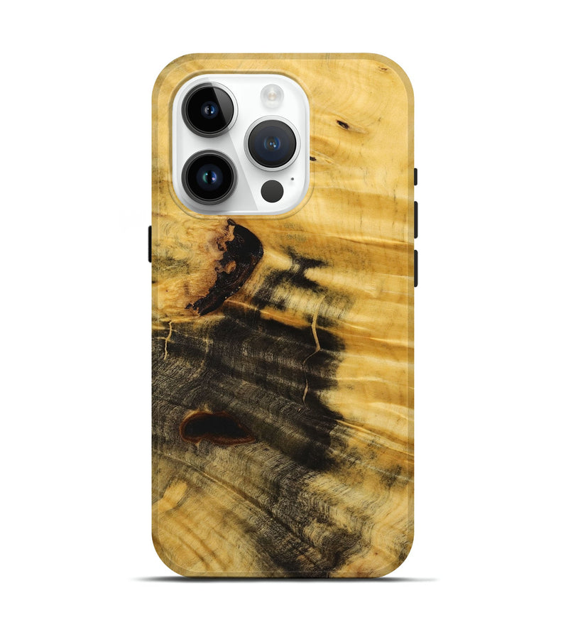 iPhone 15 Pro Wood+Resin Live Edge Phone Case - Brad (Wood Burl, 720761)