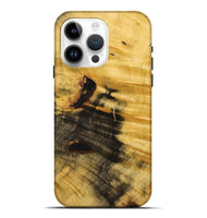 iPhone 15 Pro Max Wood+Resin Live Edge Phone Case - Brad (Wood Burl, 720761)