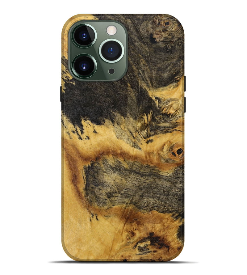 iPhone 13 Pro Max Wood+Resin Live Edge Phone Case - Nancy (Wood Burl, 720763)