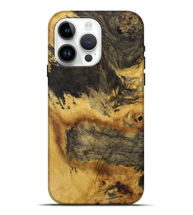 iPhone 15 Pro Max Wood+Resin Live Edge Phone Case - Nancy (Wood Burl, 720763)