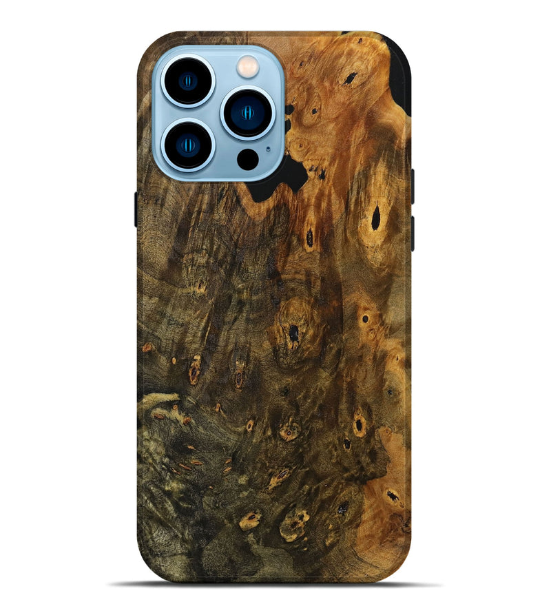 iPhone 14 Pro Max Wood+Resin Live Edge Phone Case - Everlee (Wood Burl, 720764)