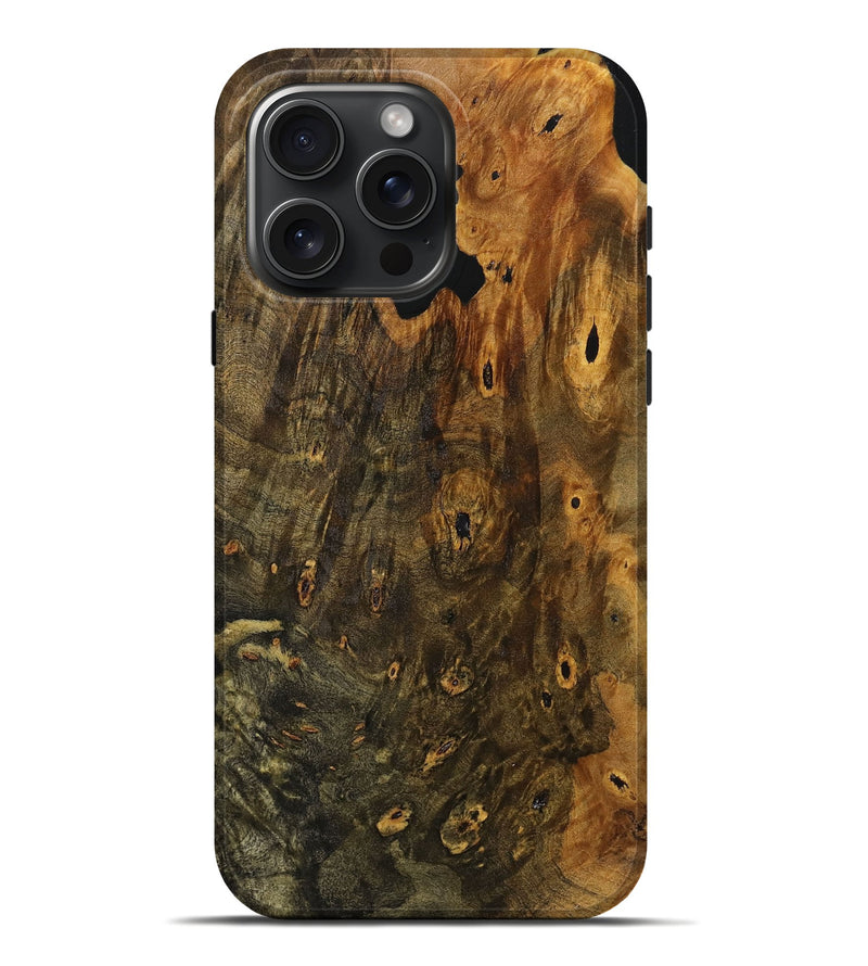 iPhone 16 Pro Max Wood+Resin Live Edge Phone Case - Everlee (Wood Burl, 720764)