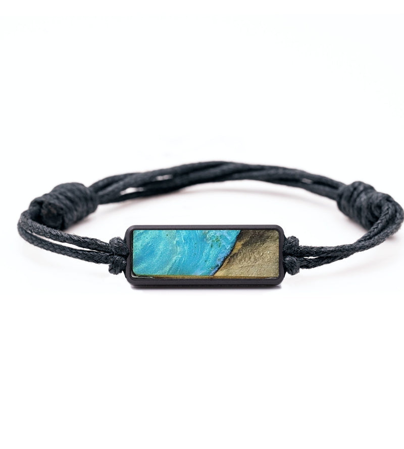 Classic Wood+Resin Bracelet - Dante (Teal & Gold, 720774)