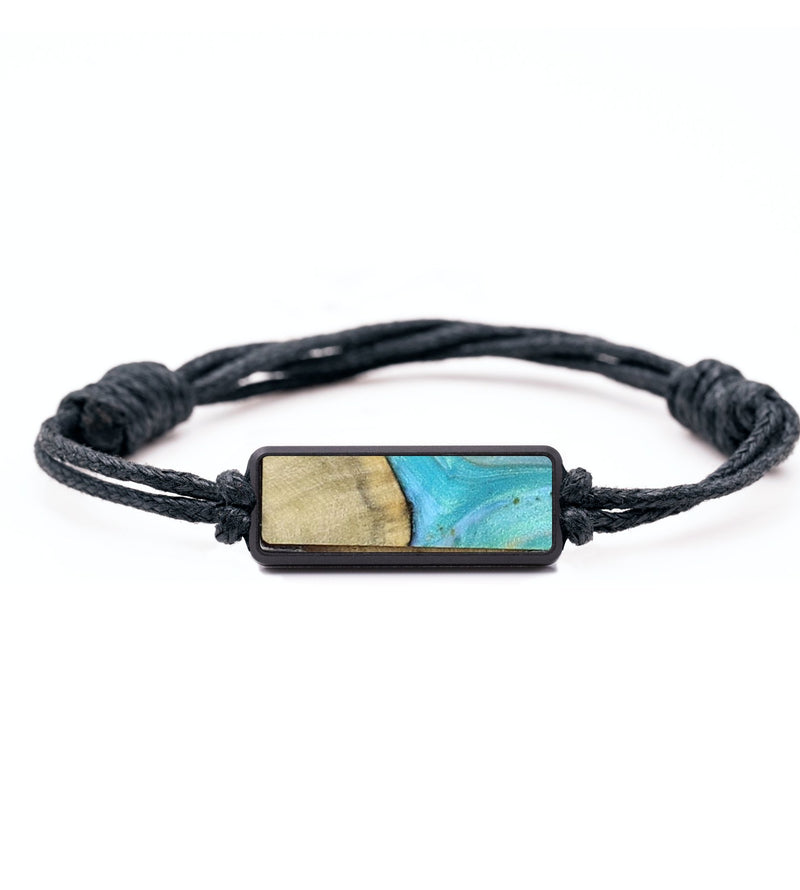 Classic Wood+Resin Bracelet - Beckett (Teal & Gold, 720776)