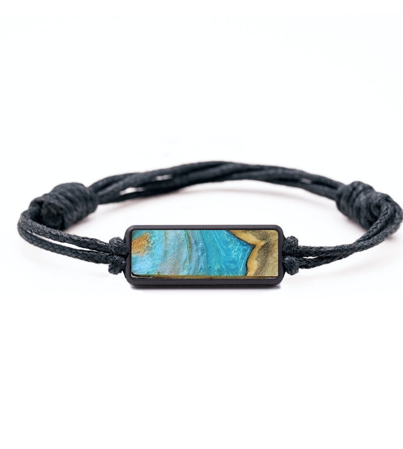 Classic Wood+Resin Bracelet - Ryder (Teal & Gold, 720778)