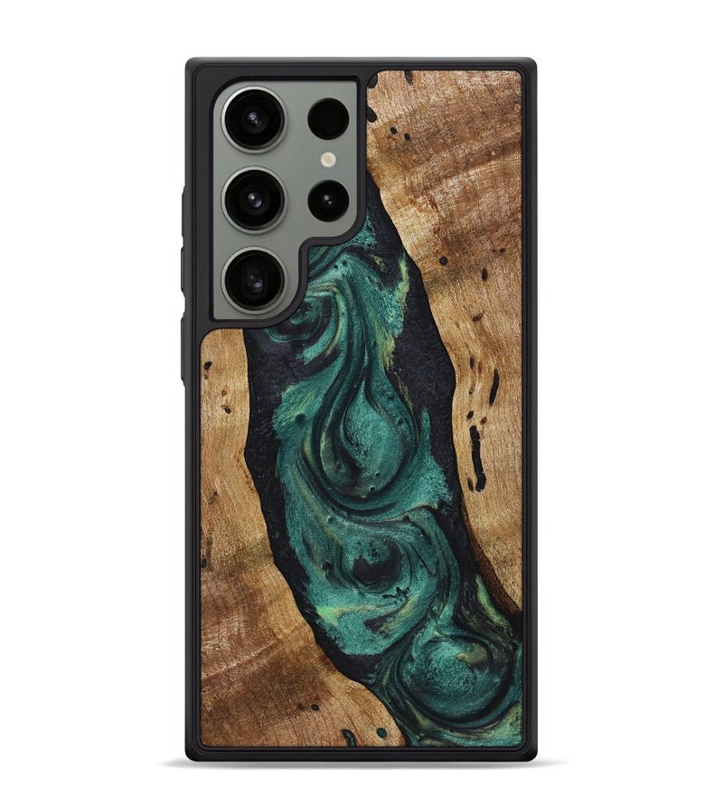 Galaxy S24 Ultra Wood+Resin Phone Case - Gregory (Green, 720843)