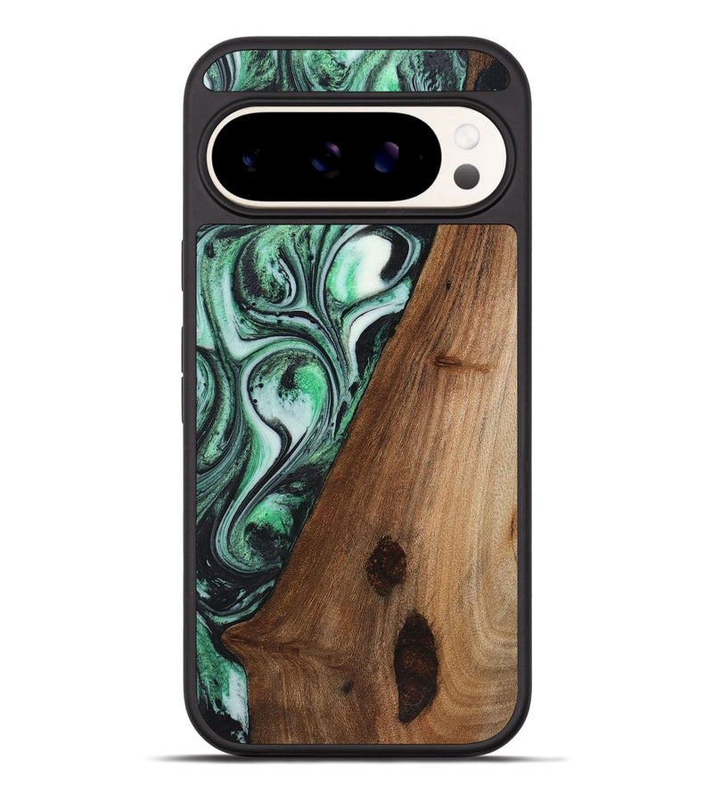 Pixel 9 Pro XL Wood+Resin Phone Case - Alejandra (Green, 720851)