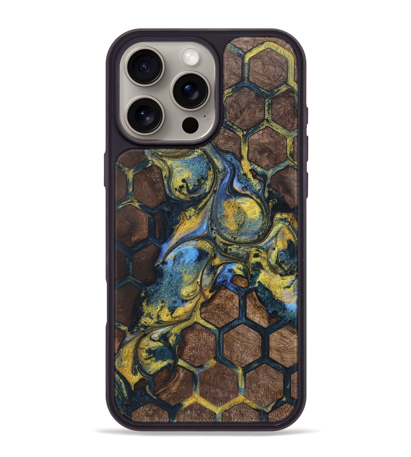 iPhone 16 Pro Max Wood+Resin Phone Case - Katherine (Pattern, 720895)