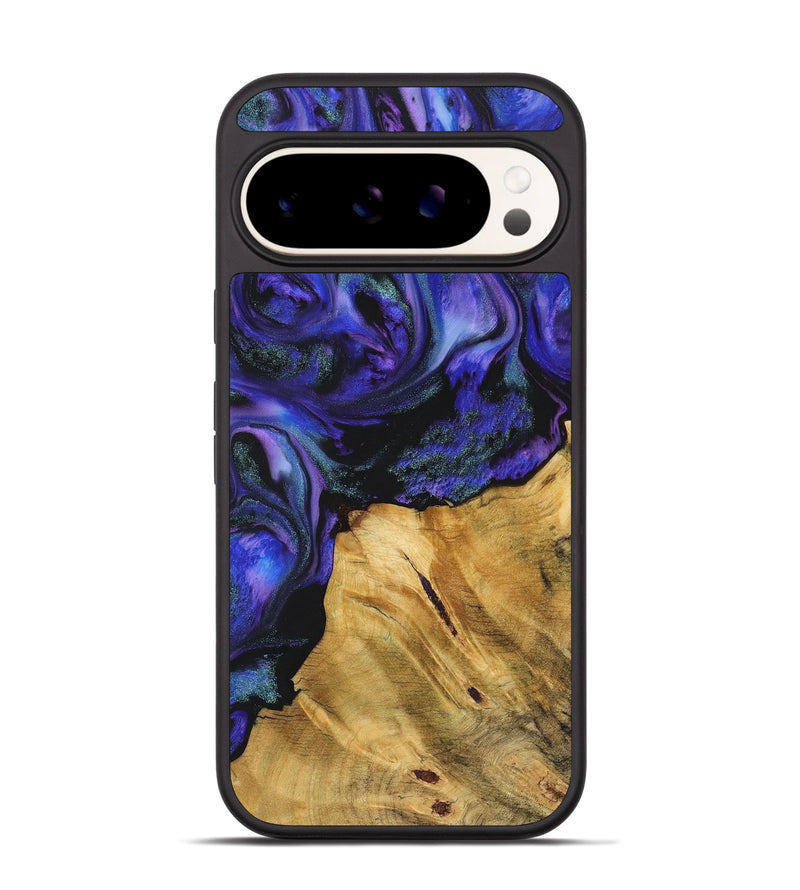 Pixel 9 Wood+Resin Phone Case - Teri (Purple, 720999)