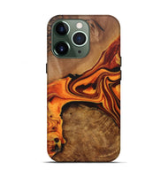 iPhone 13 Pro Wood+Resin Live Edge Phone Case - Chandler (Red, 721032)