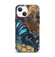 iPhone 14 Wood+Resin Live Edge Phone Case - Averie (Pattern, 721109)