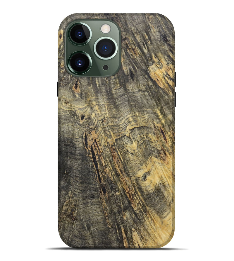 iPhone 13 Pro Max Wood+Resin Live Edge Phone Case - Lewis (Wood Burl, 721111)