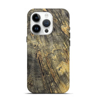 iPhone 15 Pro Wood+Resin Live Edge Phone Case - Lewis (Wood Burl, 721111)