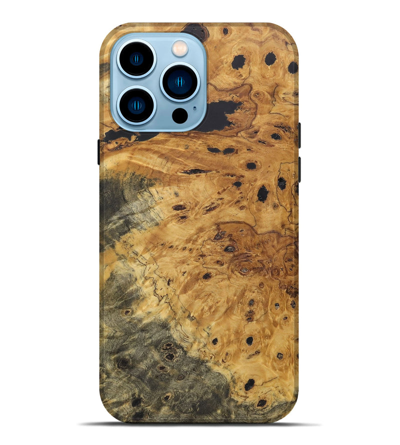 iPhone 14 Pro Max Wood+Resin Live Edge Phone Case - Madisyn (Wood Burl, 721112)