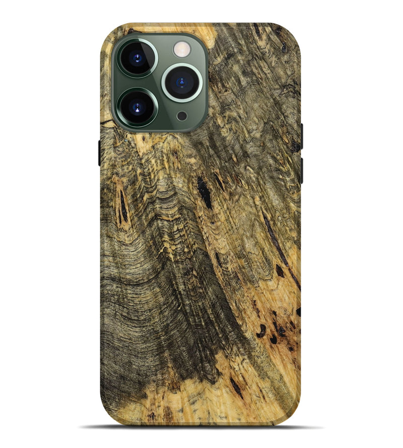 iPhone 13 Pro Max Wood+Resin Live Edge Phone Case - Elisabeth (Wood Burl, 721114)