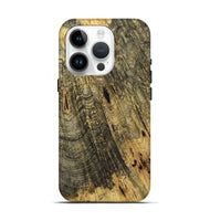 iPhone 15 Pro Wood+Resin Live Edge Phone Case - Elisabeth (Wood Burl, 721114)