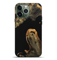 iPhone 13 Pro Max Wood+Resin Live Edge Phone Case - Saylor (Pure Black, 721120)