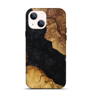 iPhone 13 Wood+Resin Live Edge Phone Case - Otis (Pure Black, 721159)