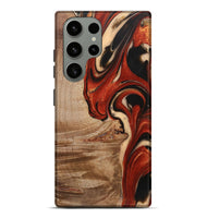 Galaxy S23 Ultra Wood+Resin Live Edge Phone Case - Alma (Red, 721161)