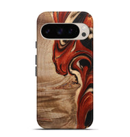 Pixel 9 Pro Wood+Resin Live Edge Phone Case - Alma (Red, 721161)