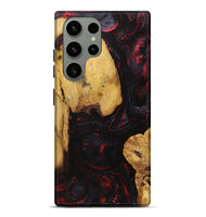 Galaxy S23 Ultra Wood+Resin Live Edge Phone Case - Caiden (Red, 721162)