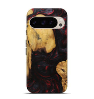 Pixel 9 Pro Wood+Resin Live Edge Phone Case - Caiden (Red, 721162)