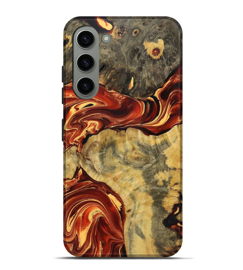 Galaxy S23 Plus Wood+Resin Live Edge Phone Case - Lloyd (Red, 721163)