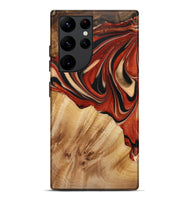 Galaxy S22 Ultra Wood+Resin Live Edge Phone Case - Troy (Red, 721164)