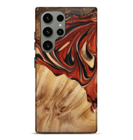 Galaxy S23 Ultra Wood+Resin Live Edge Phone Case - Troy (Red, 721164)