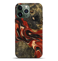 iPhone 13 Pro Max Wood+Resin Live Edge Phone Case - Everleigh (Red, 721165)