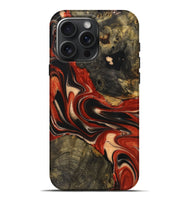 iPhone 16 Pro Max Wood+Resin Live Edge Phone Case - Everleigh (Red, 721165)